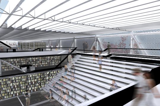 Central Public Library, Barcelona by Volido, Max Sanjulian architect